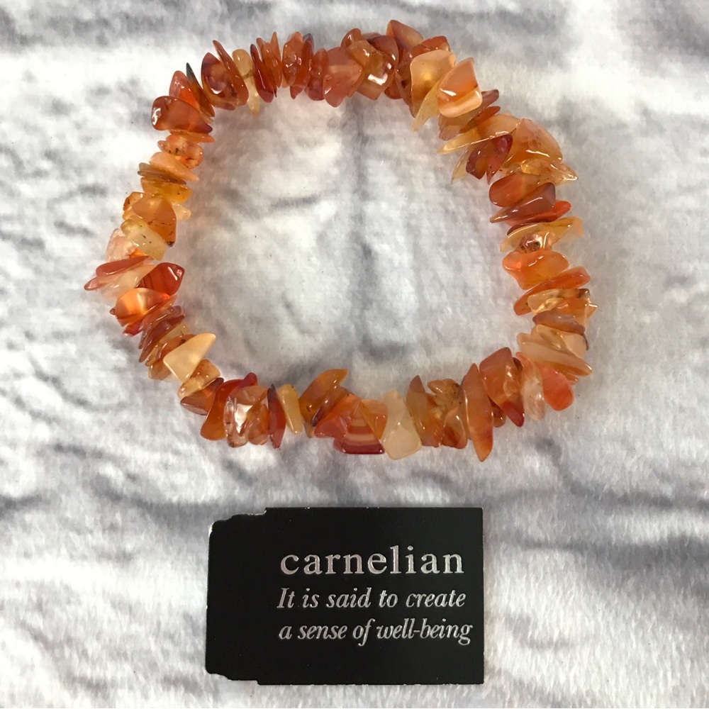 Stretch‎ Carnelian Crystal Bracelet